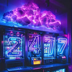 39.3inch 3D Thunder Cloud LED Ambient Light Remote and APP Control DIY Color Changing Light Lamp for Game Room Party Club