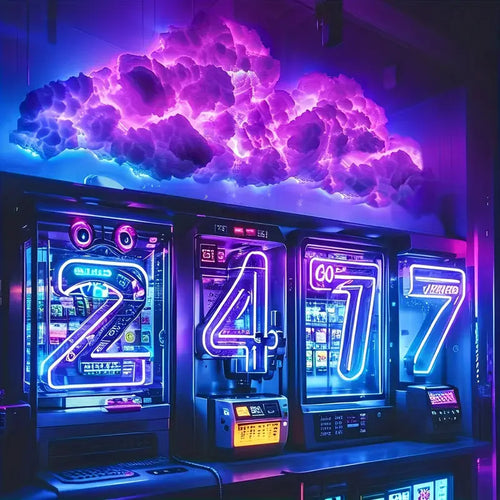 3D Thunder Cloud LED Light — 39.3 Inches