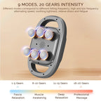 Fascial Massage Gun Electric Waist and Back Massager High-Frequency Vibration  Muscle Relaxation Electric Shoulder Massage Gun