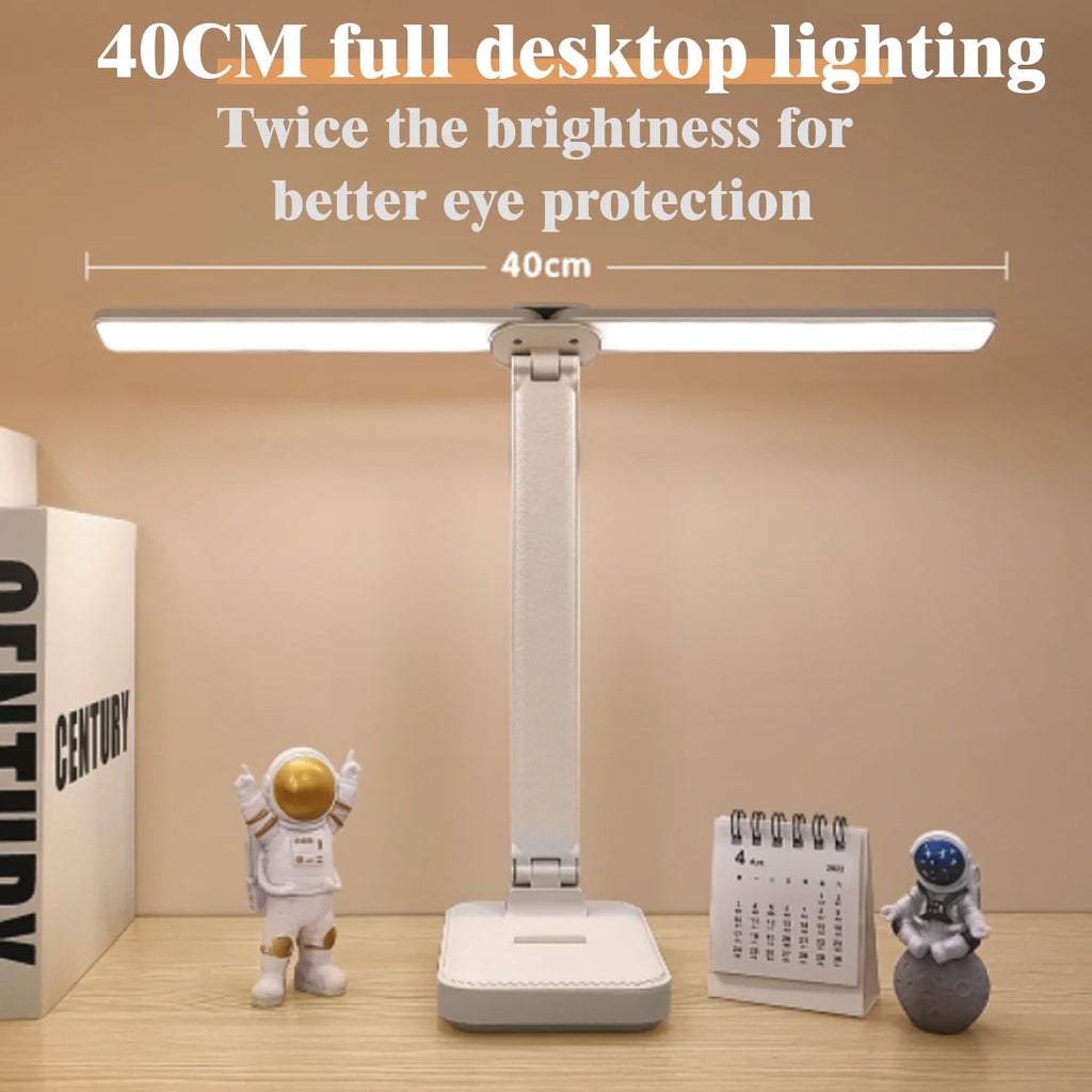 USB Desk Lamp 3 Levels Dimmable Touch Night Light USB Rechargeable Eye Protection Foldable