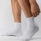 5/10/20 Pairs Neutral Solid Color Round Neck Socks Spring Summer Sweat Absorbing Breathable Comfortable All-season Sports Socks