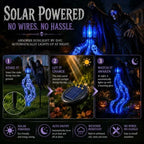 Halloween Soul Harvester Animated Garden Light Grim Reaper Lantern Horror