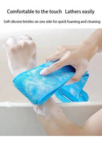 Body Sponge Silicone Back Brushes Bath Towels Scrubber Rubbing Back Peeling Massage Shower Belt Extended Skin Clean Brushes