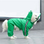 Reflective Hooded Waterproof Dog Raincoat