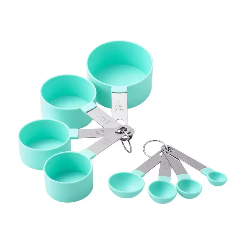 Stackable Measuring Cups & Spoons — 8 Pieces