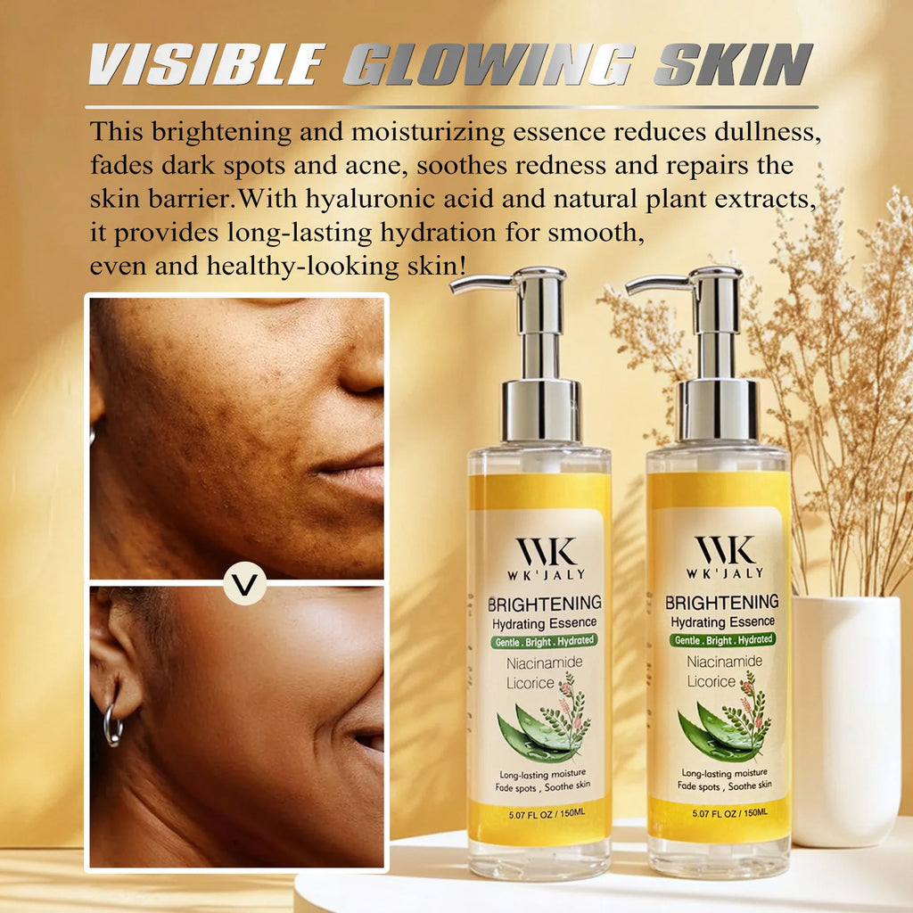WK JALY Licorice Whitening Serum, Dark Spots Removal Essence, Brighten Skin Tone, Moisturizing, For Face, Body, 150ml