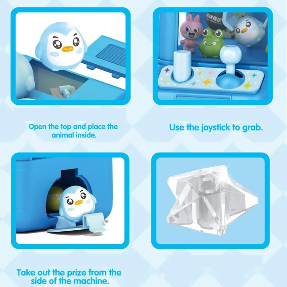 Mini Claw Machine Toy for Kids Portable Desktop Arcade Game Parent‑Child Interactive Grabber Machine Birthday Gift