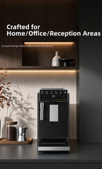 Automatic Espresso Machine with Smart Color Screen, Built-in Grinder & Steam Wand, 20Bar Pressure Coffee Maker for Home, Cappucc