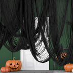 Black Halloween Gauze Cloth Decoration – 76 x 183cm