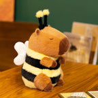 Cute Bee Capybara Plush Toy Creative Simulation Bee Capybara Plush Doll Soft Stuffed Animal Toy Kid Birthday Gifts Room Decor