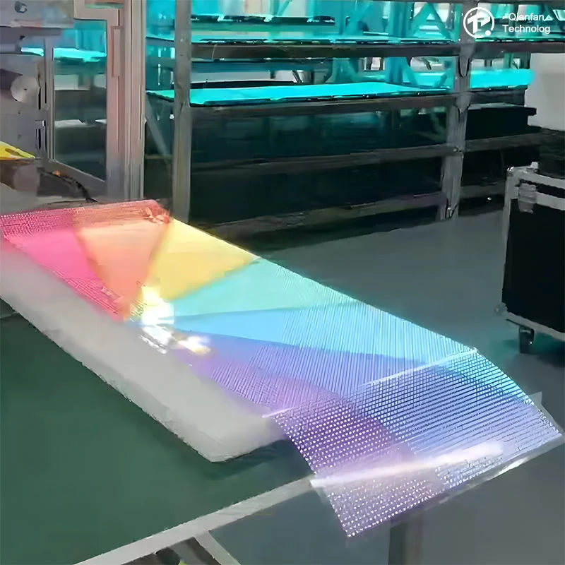 Flexible LED Screen Transparent Glass Display Film High Definition Window Advertising LED Signage for Retail Shops