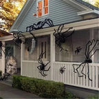 Giant Plush Halloween Spider Decoration – 30–200cm