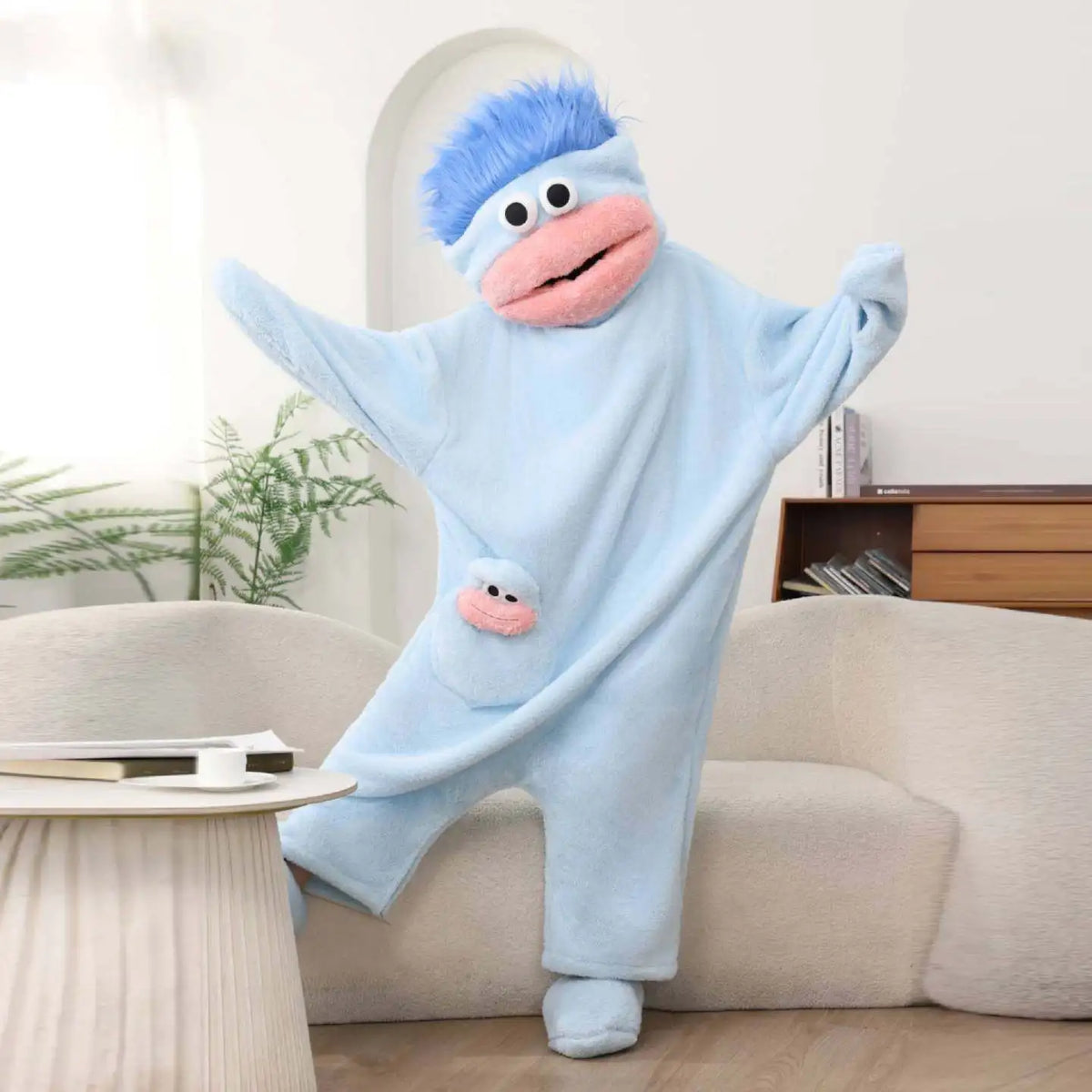 Adults' Monster Fleece Pyjama Jumpsuit