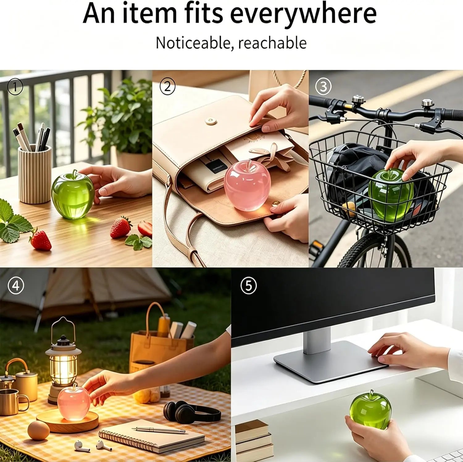 1/2Pcs Squishy Fruit Apple Fidget Toy Squeeze Stress Relief Hand Toy Anti-Anxiety Fruit Stretchy Slow Rising Toy Creative Gift