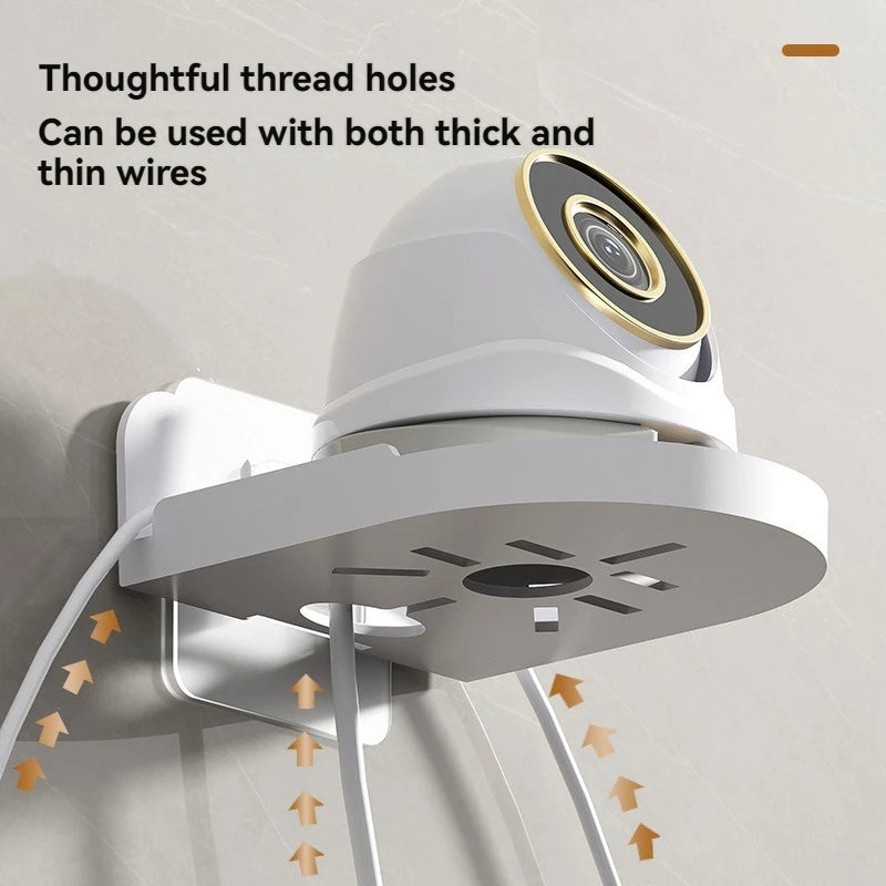 Universal Non-Drilling Wall Mount for CCTV Camera - Durable and Space-Saving Storage Holder
