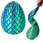 3D Printing Dragon Egg Stress Relief Model, Deformable Twist Egg, Creative Stress-Relief Gadget Desk Ornament