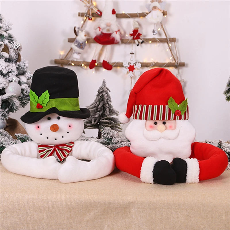 Snowman Santa Claus Christmas Doll Christmas Tree Top Decoration New Year Festival Decoration Atmosphere Decorations Supplies