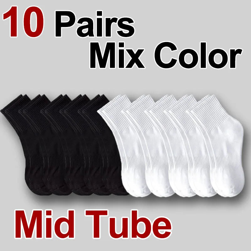 Plain Sports Socks — 5, 10 or 20 Pairs