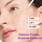 Calcium Skincare Set -Anti Aging Firming Serum Cream Fade Fine Lines Brighten Eye Patches Multi Balm Collagen Boosting Face Care