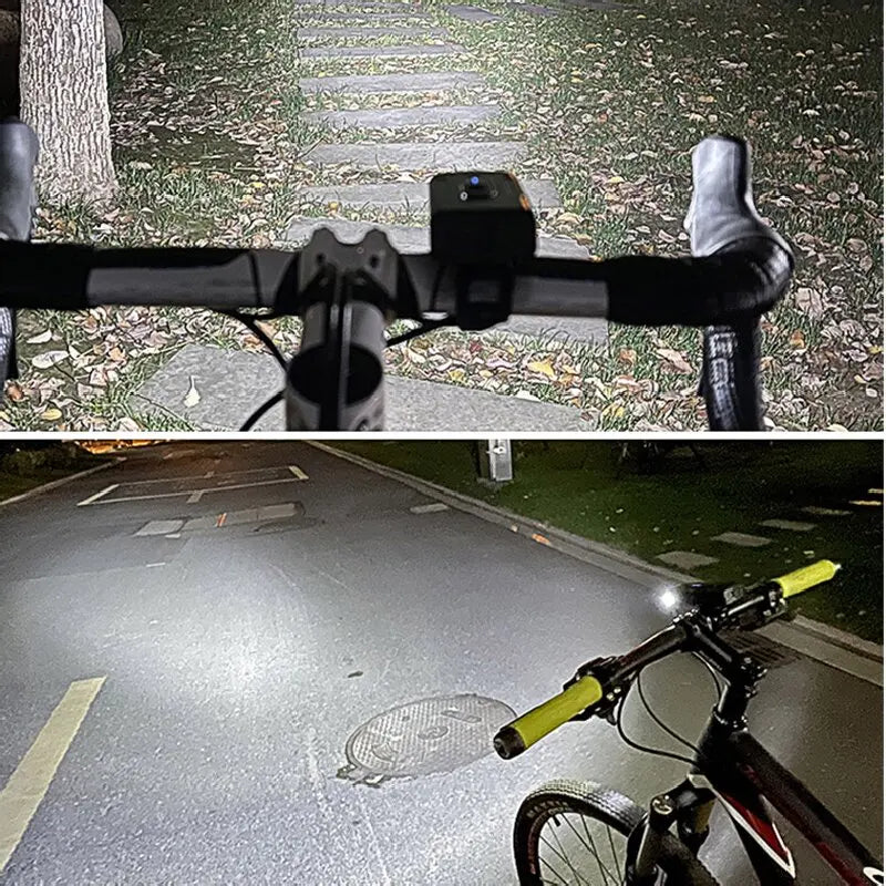 2 T6 Bicycle Front Light Type-C Charging Bicycle Headlight MTB Road Bike Headlamp for Night Riding Safety Cycling Accessories