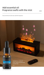7 colors of essential oil fireplace diffuser mini flame aromatherapy fireplace humidifier aromatherapy oil diffuser AG-HY05