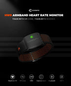 COOSPO HW9 Armband Heart Rate Monitor with HR Zones/Calories HRM Sensor for Fitness Cycling BLE5.0 ANT+ for Peloton,Zwift,Wahoo