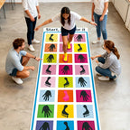 1Pc Hopscotch Hand and Feet Game Outdoor Fun Team Building Activities Coordination Sensory Integration Training