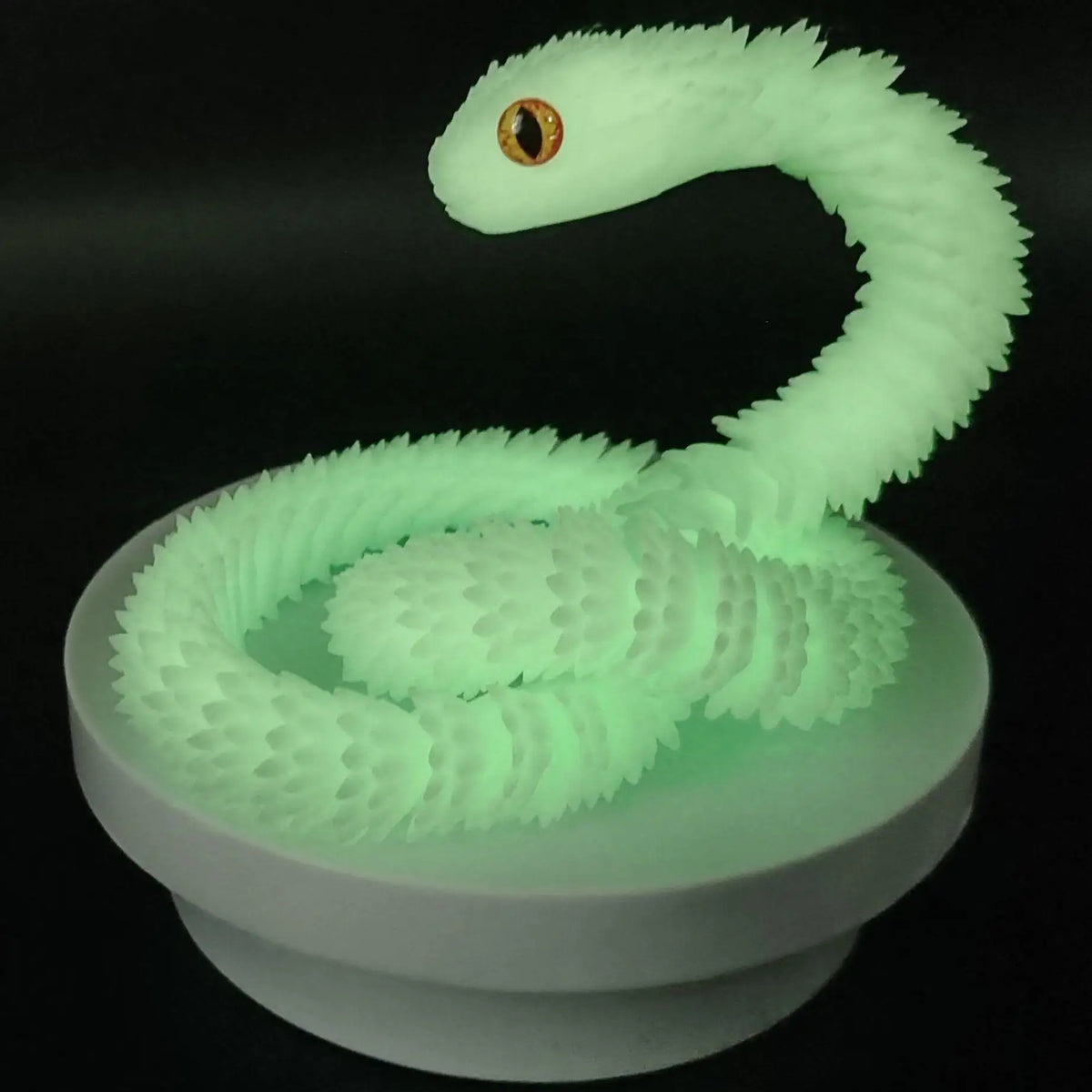 2026 New 3D Printed Snake Realistic Snake Statue Movable Joint Fidget Toys Simulation Snake Year Desk Ornament Animal Model Gift