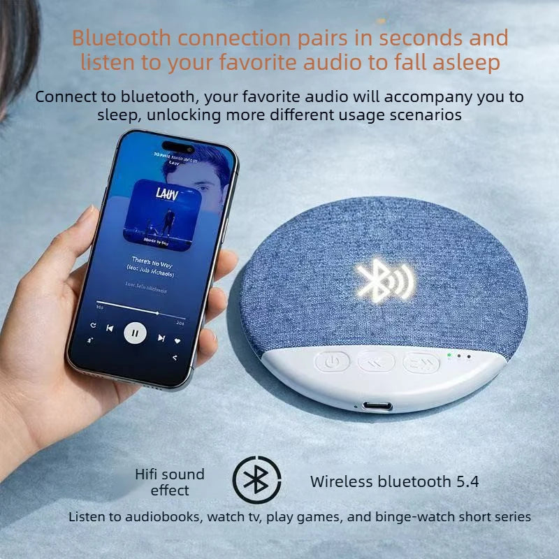 Mini Sleeping Bluetooth Speaker Nature Sound White Noise Soundbar Wireless MP3 Music Player Ultra Thin Timed Shutdown Audio Pla