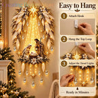 Heavenly Angel Wings Nativity Light – Lighted Nativity Wall Decor