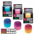 New Needoh Mello Mallo Uv Light Reactive Squish Toy Marshmallow Texture Slow Rising Squeeze Fidget Toy Sunlight Color Change