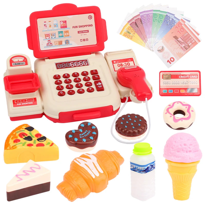 Children's Toy Cash Register with Lights & Sounds