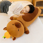 50-110cm Kawaii Giant Long Capybara Plush Pillow Soft Stuffed Animals Cartoon Toys Babys Accompany Sleeping Doll for Girls Gifts