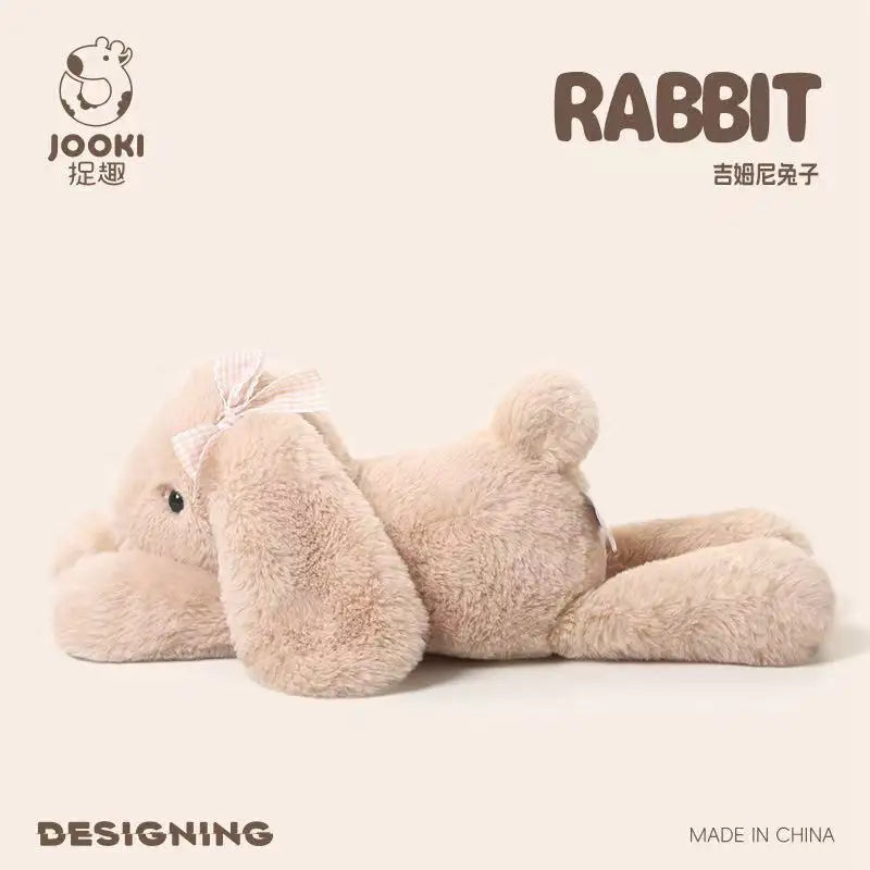 35cm New Simulated Shy Rabbit Doll Stuffed Plush Toy Cartoon Anime Cute Pillow Children's Birthday Gift Fun Doll