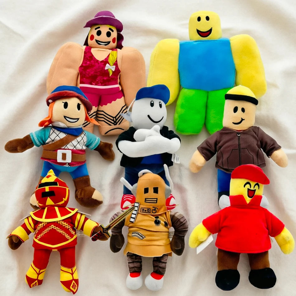NEW 22cm Roblox Game Experiment Noob Plush Anime Kawaii Peripheral Stuffed Doll Plush Toys Children Birthday Christmas Gift