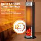 Electric Heater 2000W Heating Fans Portable Electric Space Heater PTC Fan Heater Household Hot Air Blower with Remote Control
