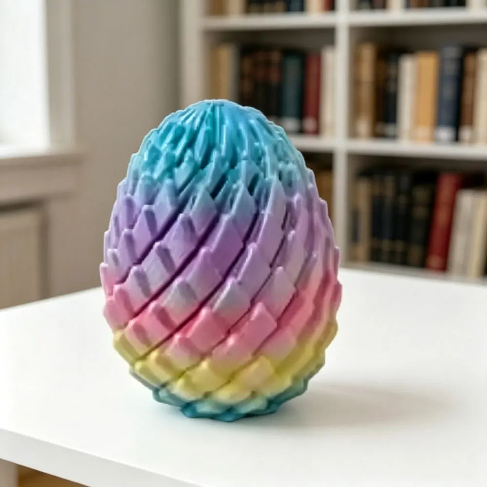 3D-Printed Twist Dragon Egg Fidget Toy
