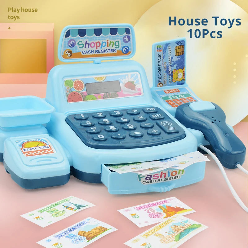 Children's Toy Cash Register with Lights & Sounds