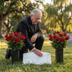 2Pcs Cemetery Vase Memorial Cemetery Vases with Stake Grave Flower Holder for Gravestone Grave Yard Ground Outdoor Flower Marker