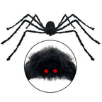 Giant Plush Halloween Spider Decoration – 30–200cm
