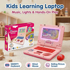 Mini Notebook Musical Toy Laptop Portable Integrated Toddler Puzzle Learning Machine Fake Computer Enlightening Birthday Gifts