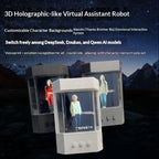 XIAOZHI AI Holographic Projection Companion Device 3D Stereo Bionic Interactive Smart Robot Voice Control Emotional Chat Gift