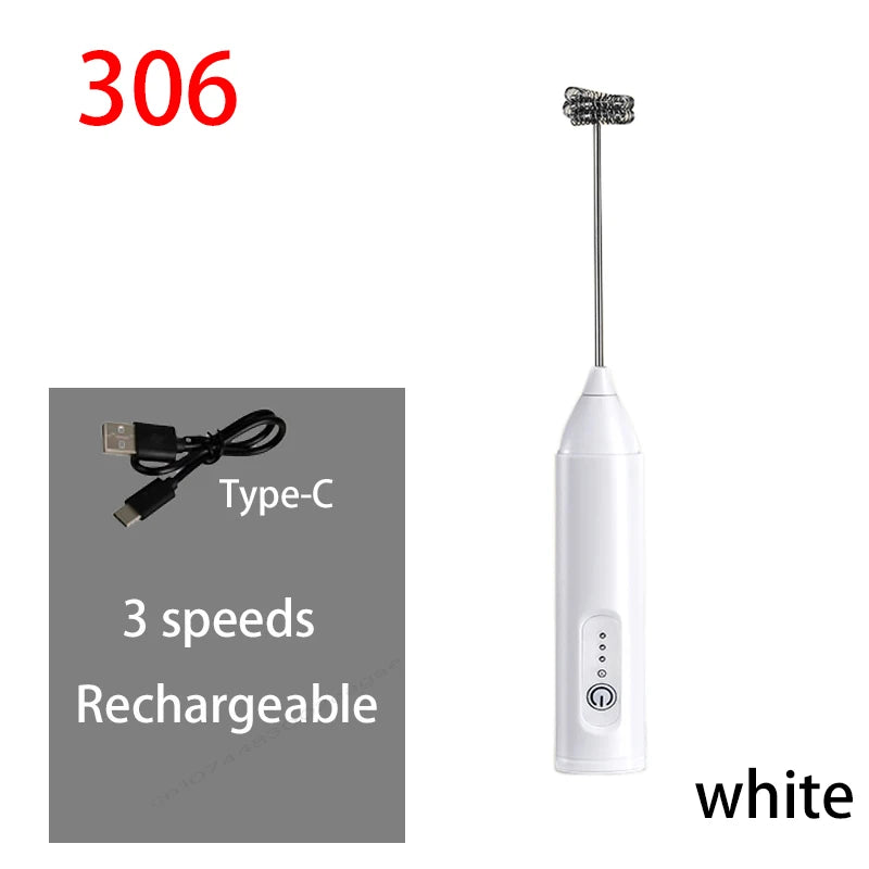 Rechargeable Milk Frother & Egg Whisk — 3 Speeds