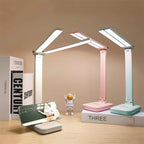 USB Desk Lamp 3 Levels Dimmable Touch Night Light USB Rechargeable Eye Protection Foldable