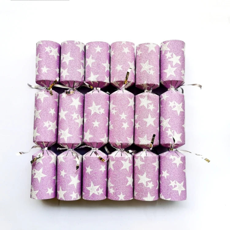 12 Inch Christmas Crackers Set of 6pcs, Christmas poppers, Christmas crackers with snap and prizes for adults