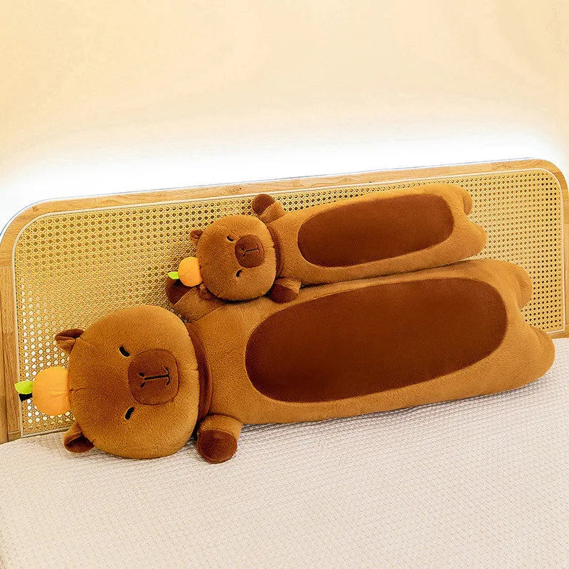 50-110cm Kawaii Giant Long Capybara Plush Pillow Soft Stuffed Animals Cartoon Toys Babys Accompany Sleeping Doll for Girls Gifts