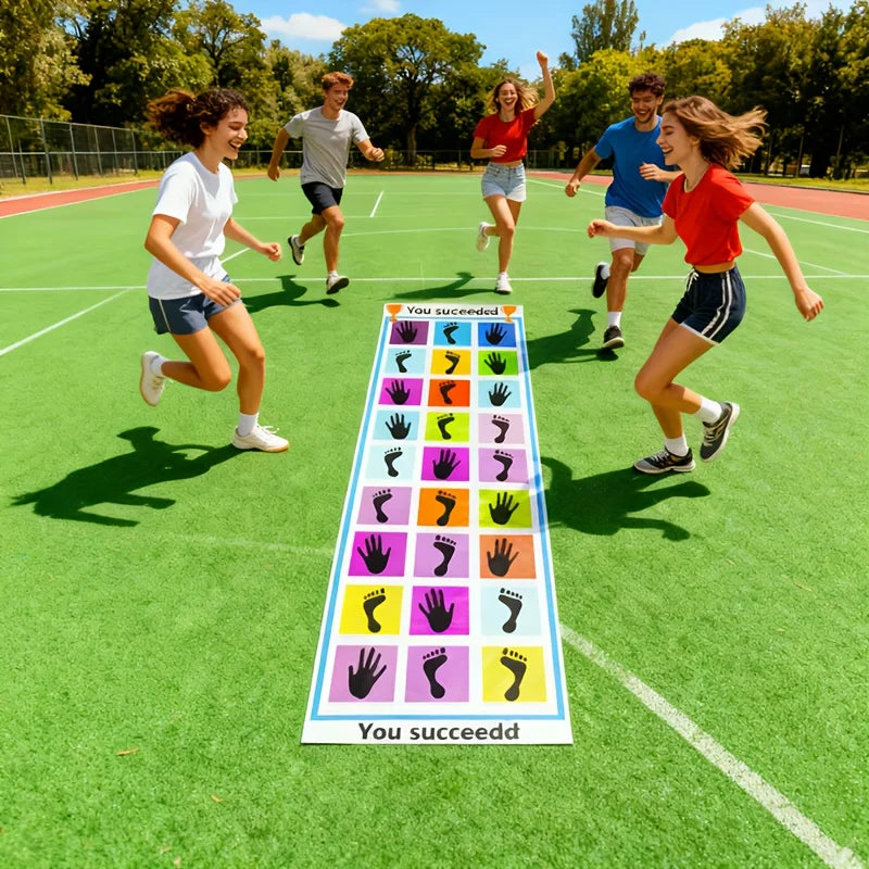 1Pc Hopscotch Hand and Feet Game Outdoor Fun Team Building Activities Coordination Sensory Integration Training