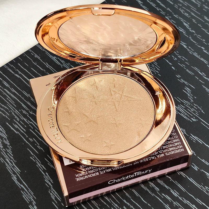 Hot Sale Charlotte Brand Setting Spray Fine Texture Powder Small Gold Plate 2 Color Powder Blusher Essence Oil Tilbury Cosmetics