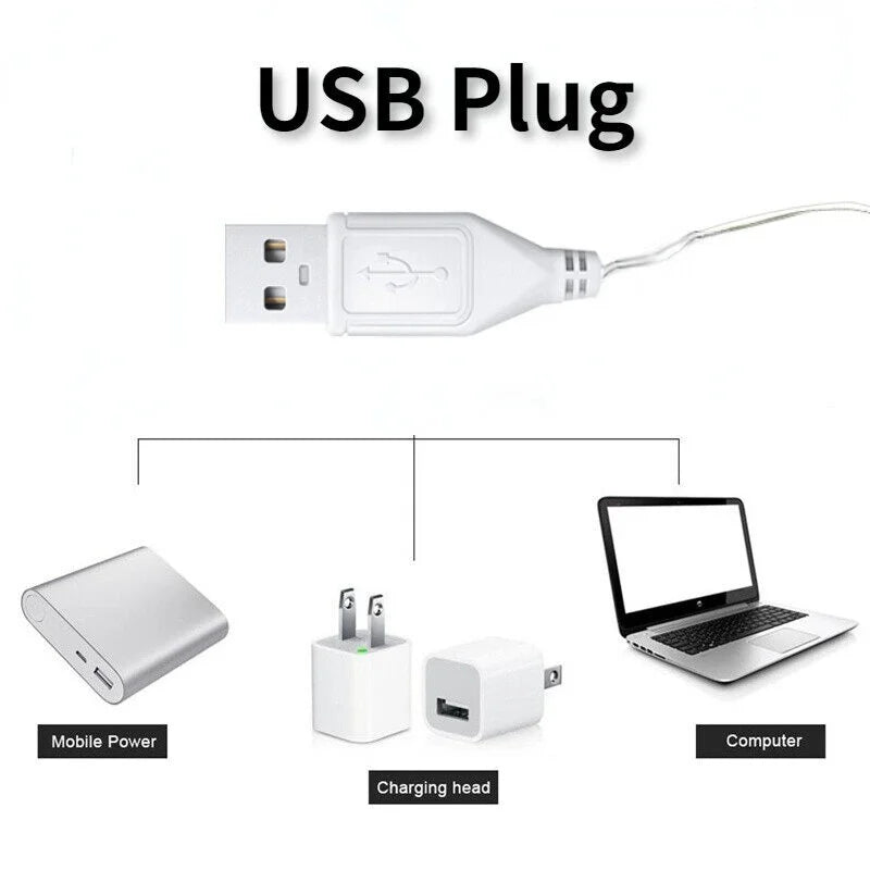 USB Desk Lamp 3 Levels Dimmable Touch Night Light USB Rechargeable Eye Protection Foldable
