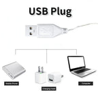USB Desk Lamp 3 Levels Dimmable Touch Night Light USB Rechargeable Eye Protection Foldable